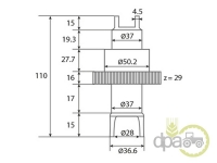 PINION ANGRENARE POMPA HIDRAULICA Fiat