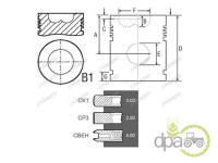 PISTON+SEGMENTI MOTOR Same