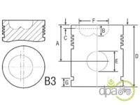 PISTON+SEGMENTI MOTOR Same