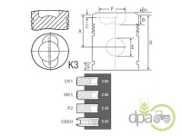 PISTON+SEGMENTI MOTOR Deutz