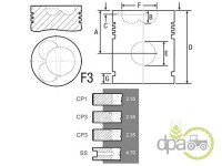 PISTON+SEGMENTI MOTOR David Brown